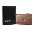 thumbnail image 5 of ID Stronghold Most Popular Ladies Compact Leather Trifold - RFID Wallets for Women - Tan, 5 of 5
