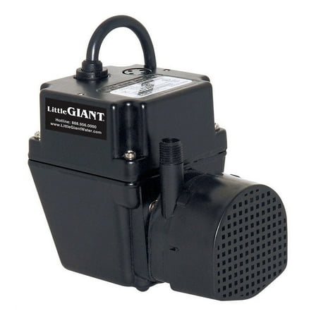 1 Pc, Little Giant 1/40 Hp 300 Gph Aluminum Switchless Switch Ac Submersible Utility Pump