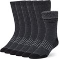 thumbnail image 1 of Calcetines de lana con botones y pliegues, cálidos para invierno, para hombre y mujer, 1 of 7