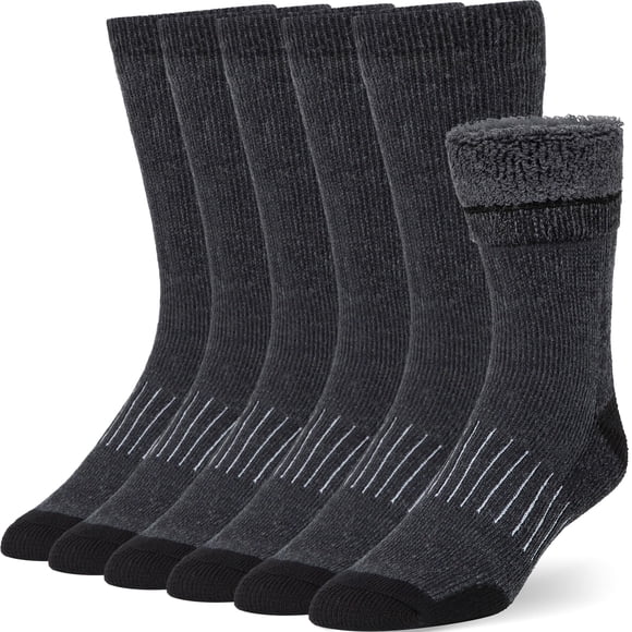Calcetines de lana con botones y pliegues, cálidos para invierno, para hombre y mujer