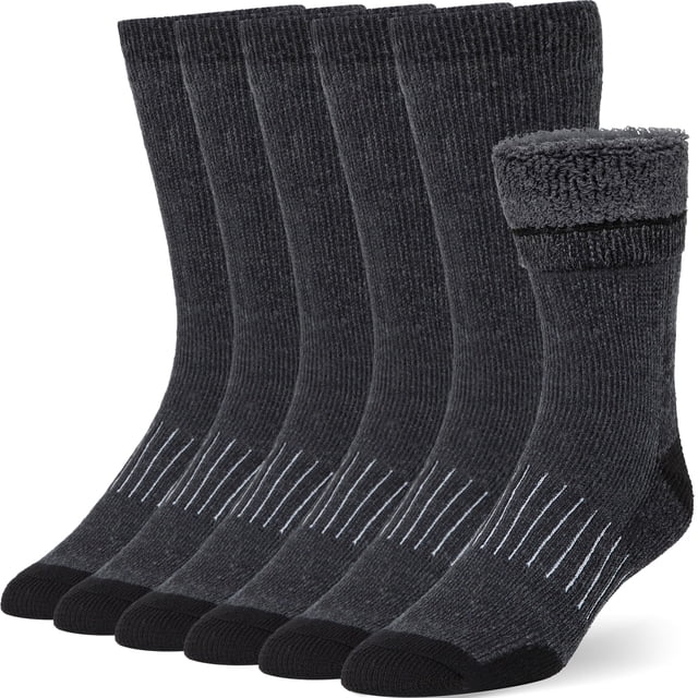 Calcetines de lana con botones y pliegues, cálidos para invierno, para hombre y mujer