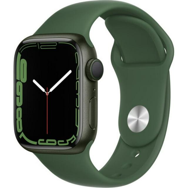 Pre-Owned Apple Watch Series 7 41mm GPS Green Aluminum Case - Clover Sport Band Fair