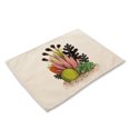 thumbnail image 1 of Tapete lavable resistente al calor con estampado de patrones de plantas, tapete para taza y tazón de mesa encantador (#4), 1 of 1