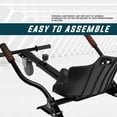 thumbnail image 2 of TPS Power Sports Universal Seat Attachment Adjustable Go Kart Hoverkart for Hover board, Black, 2 of 6