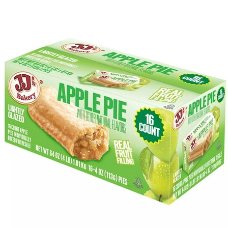 JJ's Bakery Apple Snack Pies, 4 Ounce (16 Count)