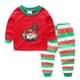 thumbnail image 3 of Pijamas de Navidad para niños y niñas, ropa de dormir de algodón, color rojo y rosa, de 2 a 7 años, 3 of 4