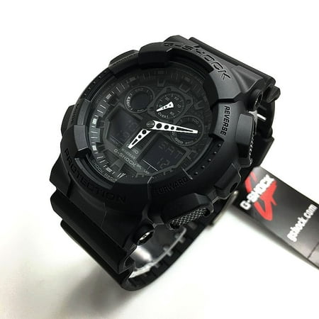 Casio G Shock Analog Digital Blackout Military Watch Ga100 1a1 Walmart Com Walmart Com