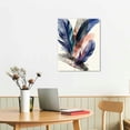 thumbnail image 3 of ARISTURING Colorful Feather Canvas Wall Art for Living Room Bedroom Modern Artwork Blue and Green feather Print picture 3 pieces Framed Wall Decor Ready to Hang for Home Office Decor, 3 of 5