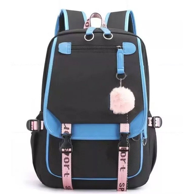 AIGIA School Bookbag with USB Charging Port Backpack Laptop Travel Shoulder School Book Bag Rucksack