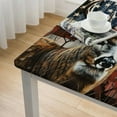 thumbnail image 5 of Acheng Deer Antlers Flag Square Fitted Table Cloths 100% Polyester Fiber 52*52, 5 of 8