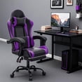 thumbnail image 2 of Gaming Chair with Headrest & Lumbar Support Ergonomic Computer Racing Chair with Footrest, Adjustable Hight Leather Swivel Computer Chair for Adult Teen Office or Gaming, 2 of 8