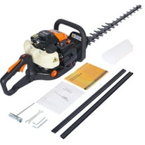 26cc 2-Cycle Gas Hedge Trimmer - 24" Double Sided Blade, Recoil Start, EPA Compliant - Lightweight, Low Noise