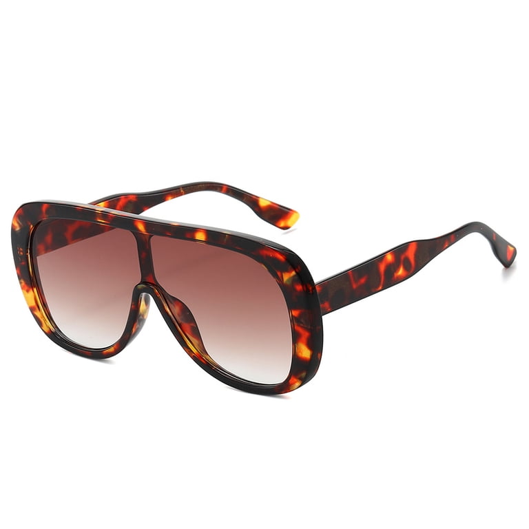 Oversized Aviator Sunglasses UV400 Protection Retro Trendy Big Shades Oversized Aviator Sunglasses for Women Men Retro 70s Flat  main image 4