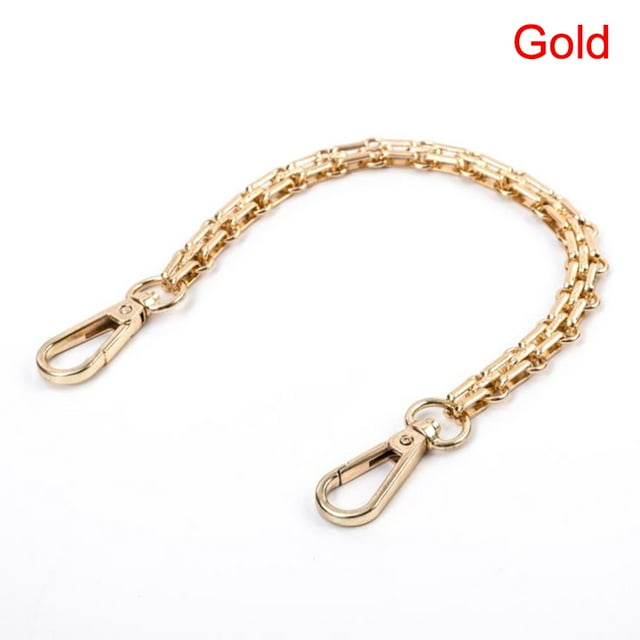 (Gold) Metal Chain Strap Shoulder Cross Body Bag Replacement DIY Bag