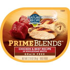 Nature's Recipe Prime Blends, Chicken and Beef Recipe, Wet Dog Food, 2.75