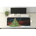 thumbnail image 2 of Christmas Computer Mouse Pad, Colorful Funny Designed Xmas Tree Abstract Backdrop with Stars Presents Cartoon, Rectangle Non-Slip Rubber Mousepad X-Large, 35" x 15", Multicolor, by Ambesonne, 2 of 2