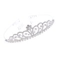 thumbnail image 1 of Compromiso Novia Rhinestone Reina Diadema Princesa Tema Cumpleaños Gloria Tiara de cristal nupcial, 1 of 9
