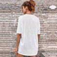 thumbnail image 6 of HAiming Women's Round Neck T-Shirt Summer Casual Short-Sleeved Tunic Tops Fashion Solid Color Loose Basic Blouses, 6 of 6
