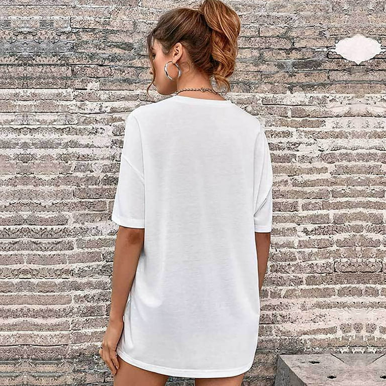 loose fitting t shirt dress Mantis Ladies Loose Fit T-Shirt Dress (garment & printing / M99) – Pierre  Cochon main image 0