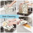 thumbnail image 2 of Yayeee 6 Pack Kitchen Dish Cloths for Washing Dishes Soft Absorbent Microfiber Towels, Leaves Pattern, 2 of 9