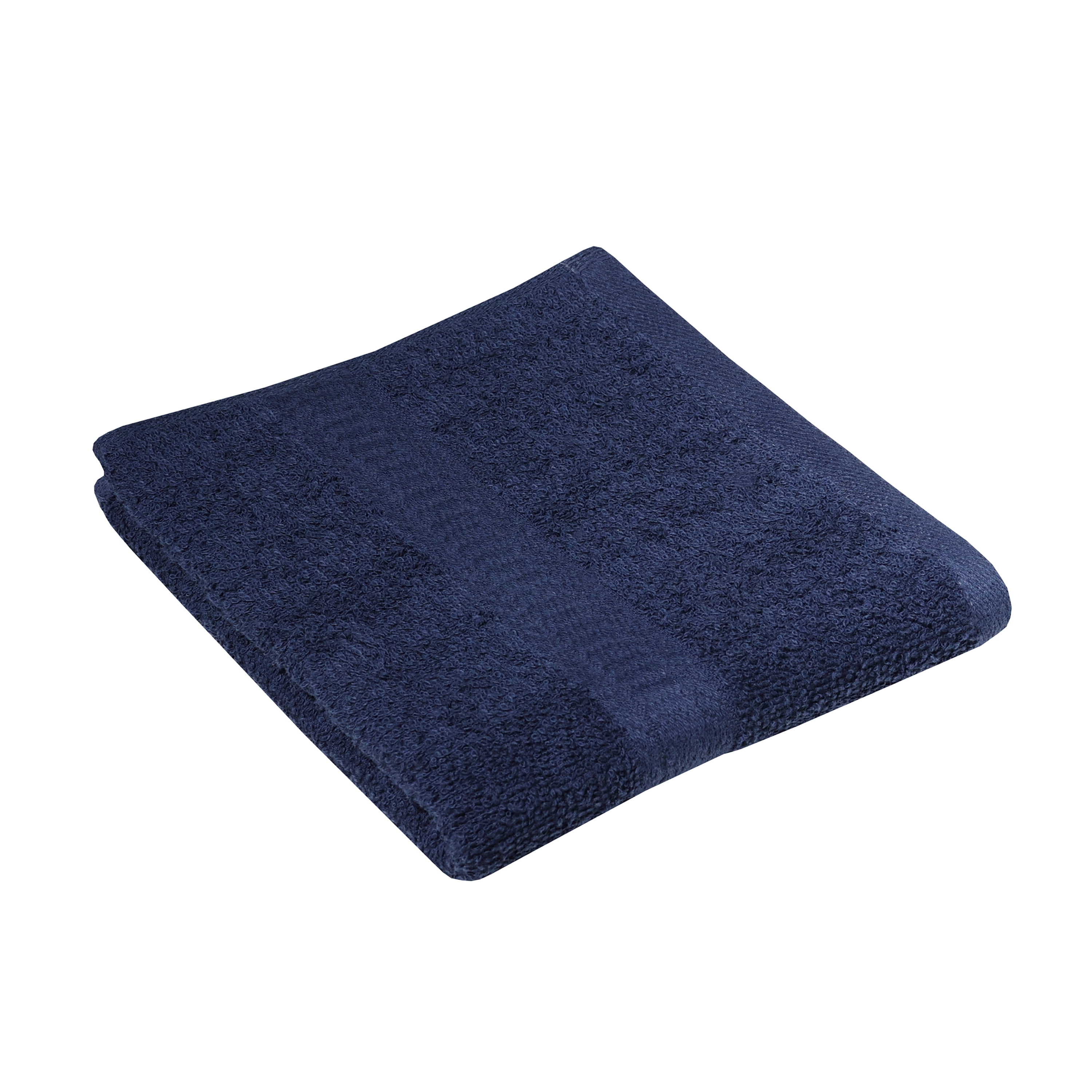 Mainstays Basic Hand Towel, Soft 100% Cotton and highly absorbent Hand Towel, Navy