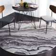 thumbnail image 2 of SAFAVIEH Craft Lyall Abstract Area Rug, Grey/Dark Grey, 6'7" x 6'7" Round, 2 of 8