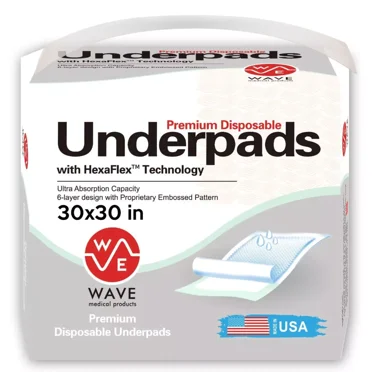 50 30" X 30" Quilted Thick Adult Disposable Medical Bed Pads Underpads