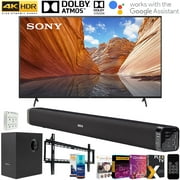 Sony KD43X80J 43-inch X80J 4K Ultra HD LED Smart TV (2021) Bundle with Deco Gear Soundbar with Subwoofer, Wall Mount, 6-Outlet Surge Adapter, Screen Cleaner and TV Essentials 2020
