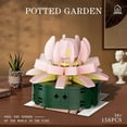 thumbnail image 5 of Potted Garden Pink Flowers Botanical Collection Set, 158 Pieces Modular Buildings, Decorative Home Office Creative Project Construction, 5 of 5