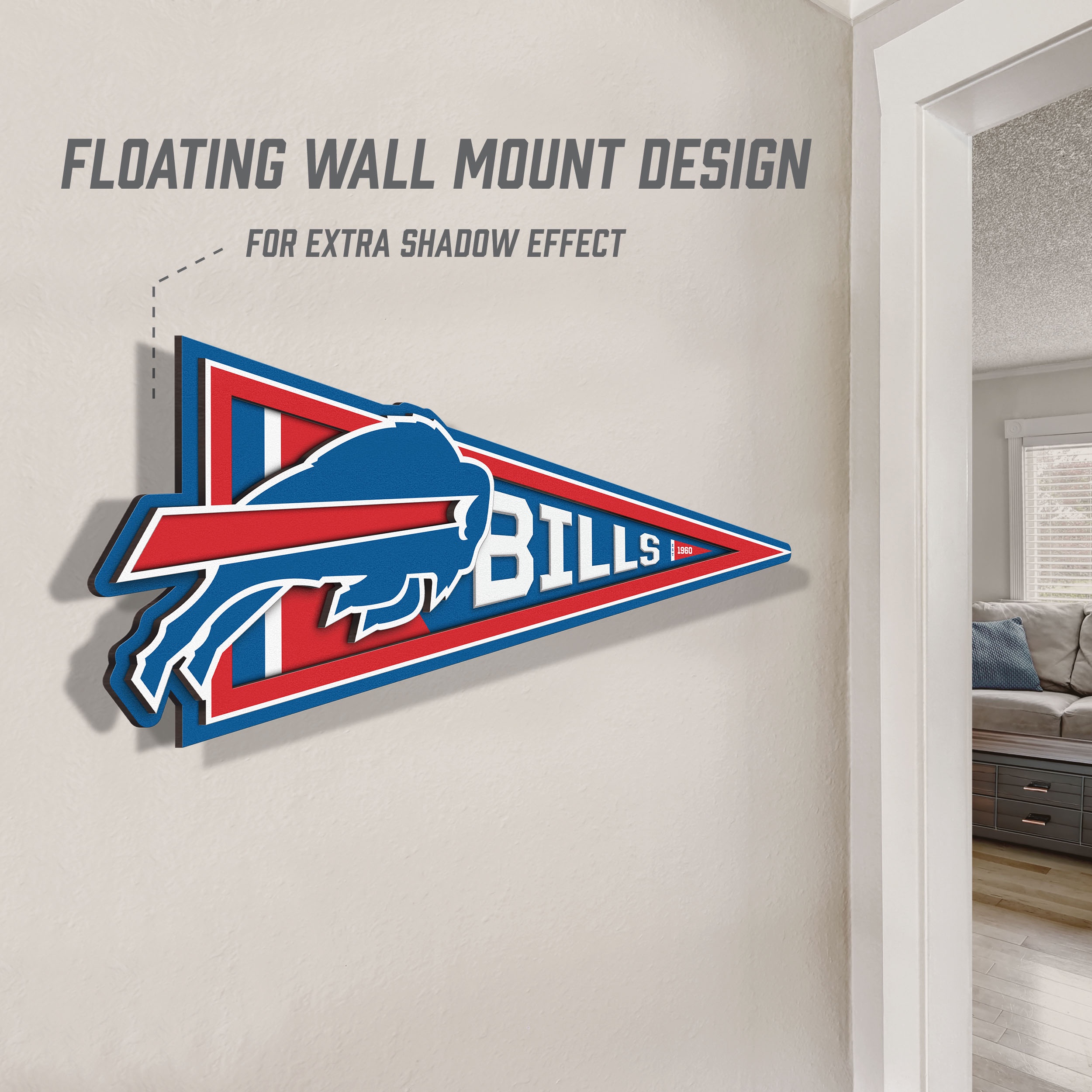 YouTheFan NFL Buffalo Bills Pennant Sign
