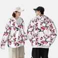 thumbnail image 5 of Picia Cherry Blossoms Women's Men's UPF 50+ Sun Protection Hoodie Shirt Long Sleeve SPF Fishing Outdoor UV Hiking Lightweight Shirts-3X-Large, 5 of 9
