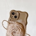 thumbnail image 2 of Designed for iPhone Case,Water Wave Frame with 3D Silk Rose Camera Lens Protection Shockproof Protective Cover Phone Case (iPhone 14 Pro Max,White), 2 of 6