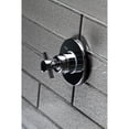 thumbnail image 2 of Kingston Brass KS3031DX Concord Single-Handle Three-Way Diverter Valve with Round Trim Kit, Polished Chrome, 2 of 9
