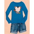 thumbnail image 3 of Cute Kittyboo W Colorful Flags Long Sleeve Toddler -Image by Shutterstock,  5 Toddler, 3 of 4