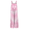 thumbnail image 4 of Fgvctg Valentine's Day Womens Jumpsuit Wide Leg Pant Date Night Spaghetti Straps Romantic Love Heart Graphic Jumpsuit Sleeveless Bib Overalls Sprimg Romper Clothes With Pockets Light pink XL, 4 of 5