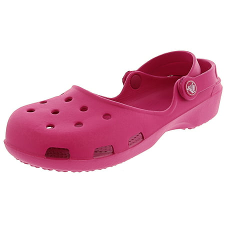 Crocs Women's Karin Clog Candy Pink Low Top Rubber Mary Jane Flat - 7M ...