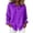 Purple, variant on Samdudou Fall Clothes for Women Long Sleeve Gingham Plaid Shirts Button Up Checkered Blouse Classic Vintage Pattern Work Apparel