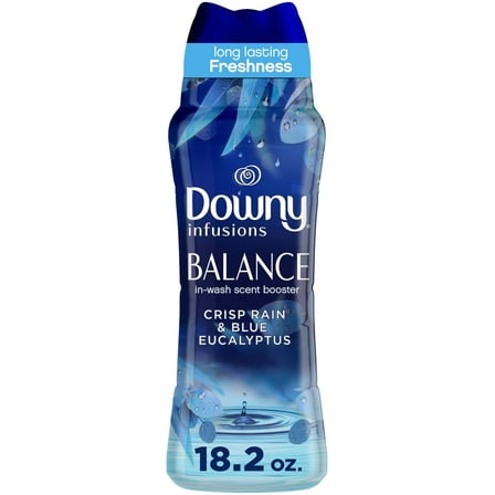 Downy Infusions Balance Laundry Scent Booster Beads, Crisp Rain & Blue Eucalyptus, 18.2 oz