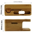 thumbnail image 1 of CNKOO Natural Bamboo Charging Dock Station Phone Holder Bracket Smart Watch Cradle Stand ZZZ, 1 of 6