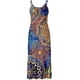 thumbnail image 5 of ICHUANYI Clearance Fashion Women Summer Casaul Print Camis Sleeveless V-Neck Vest Dress(Blue, L) ICHUANYI WER2023080904184, 5 of 5
