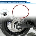 thumbnail image 2 of 70cm Motorcycle Brake Clutch Oil Hose Line with Nylon Stainless Steel Wire Braid PU Motorcycle Hydraulic Brake Line for Motorcycles Dirt bikes Red, 2 of 6
