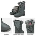 thumbnail image 2 of DREAM PAIRS Women's Warm Faux Lined Mid Calf Winter Snow Boots Grey Size 12, 2 of 5