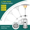 thumbnail image 2 of GARVEE Propane Patio Heater, 48000 BTU, Stainless Steel, Freestanding, Silver, 2 of 8
