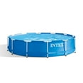 thumbnail image 2 of Intex 12 Foot x 30 In. Easy Set and Metal Frame Pool w/ Solar Cover Tarp, Blue, 2 of 8