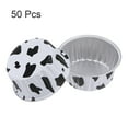 thumbnail image 3 of Black&White Cupcake Cups 50pcs 66x36x85mm Aluminum Foil Standard Cupcake Liners, 3 of 6