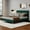Green, variant on Caxkun Upholstered Platform King Size Bed Frame with Wingback headboard Wooden Slats Support,Blue Velvet