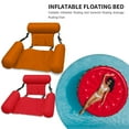 thumbnail image 6 of Lngoor Foldable Backrest Inflatable Pool Float Lounge, Red, 6 of 6