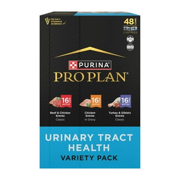 Purina Pro Plan Urinary Tract, Vairety Pack, Wet Cat Food, 3 oz Cans, 48 Pack