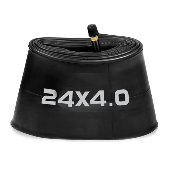 Pack of 1, 24x4" Bike Tube – Heavy-Duty Inner Tube for Fat Tire Bikes & E-Bikes