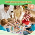 thumbnail image 4 of Vggrvlo Wooden Stick Game 42 Colorful Sticks Dice Games for Ki-ds 3-6 Years Kerplunk Family Games for Ki-ds and Adults, 4 of 8
